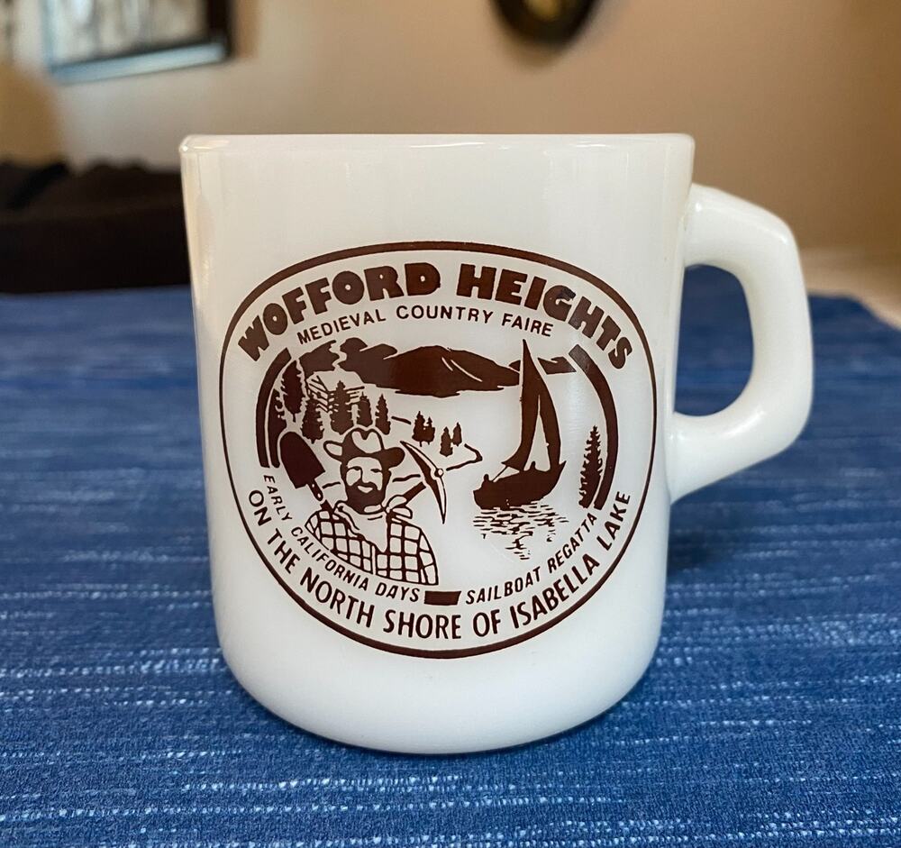 VTG Coffee Mug Wofford Heights Medieval Country Faire Isabella Lake California